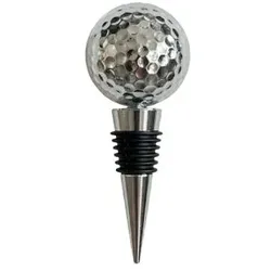 Weinverschluss Golfball silber