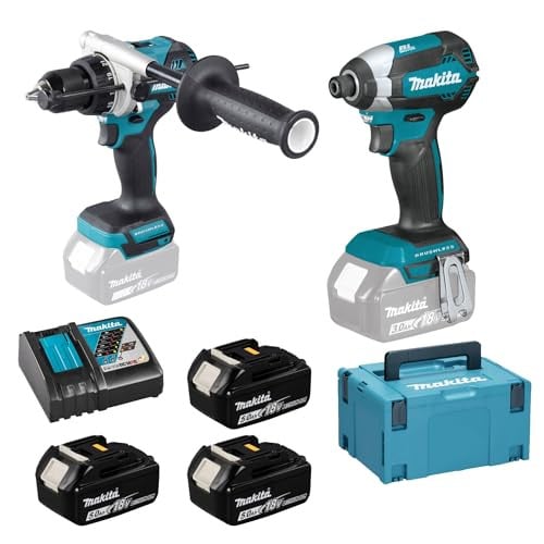 Makita Combiset DLX2418TJ met Boormachine en Schroefmachine