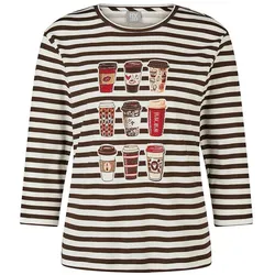 Rundhals-Shirt Rabe weiss, 48