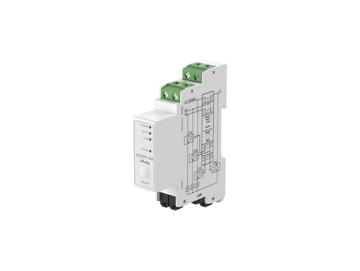 Energiekostenmessgerät ECOFLOW Dreiphasen 3EM , weiss (schwarz), B:1,9cm H:9,4cm L:6,9cm, Stromverbrauchsmessgeräte, Energiekostenmessgerät