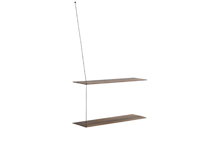Woud - Stedge Wandregal 80 cm, Eiche geräuchert