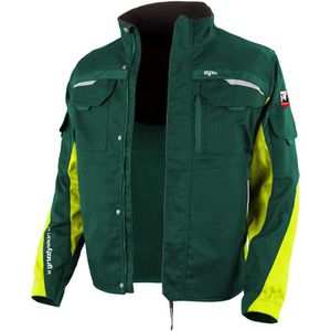 Grizzlyskin Arbeitsjacke IRON GIM39, Bundjacke, grün-signalgelb, Größe M