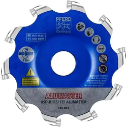 PFERD TOOLS Hochleistungsfrässcheibe ALUMASTER R Ø 115 mm für Winkelschleifer Alu Bearbeitung - 22000019