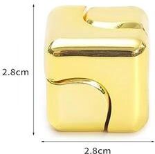 Uplifted Goods Metal Cube Fidget Spinner gold