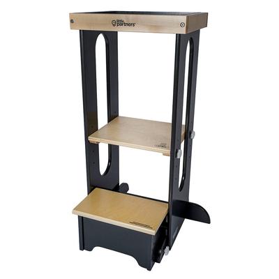 Little Partners Explore N Store Learning Tower - Charcoal / Natural Platform