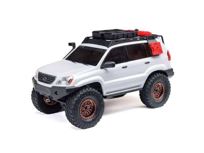 Axial 1/24 SCX24 Lexus GX 470 4X4 RTR Brushed Rock Crawler (Battery & Charger Included), White