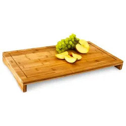 Relaxdays Schneidebrett Bambus 52 x 29 cm Hellbraun