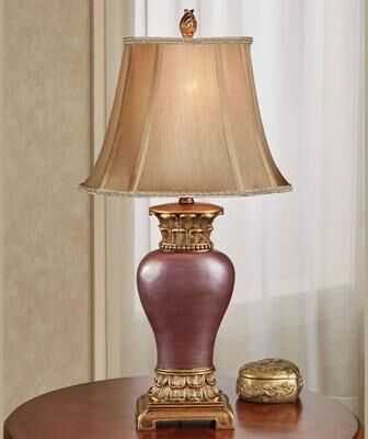 Stylecraft Home Collection Chapelton Table Lamp Wine , Wine