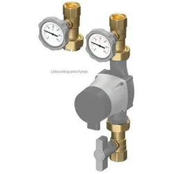 Flamco, Zubehör Sanitärinstallation, Pumpen-Absperrset C+R 1Zoll