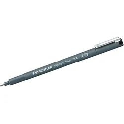 Staedtler, Schreibstifte, 308 04-9 Pigment Liner Fineliner Pen for Writing & Technical Drawing - Black, 0.4mm (Box o (10x)