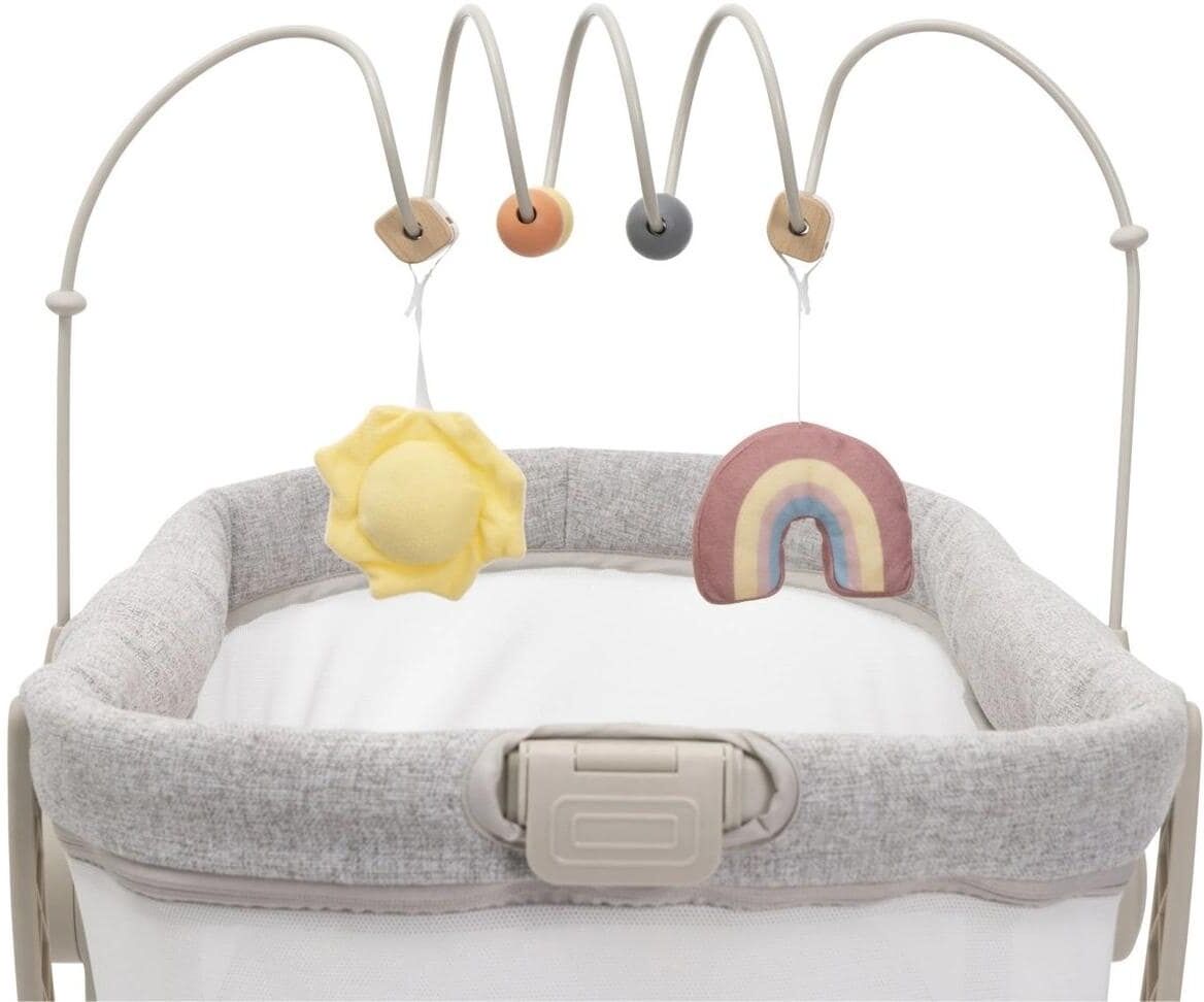 Babybett CHICCO "BABY HUG 4IN1 ARMONIA", Baby, Gr. kein Härtegrad, beige (grau, weiß), Kunststoff, Metall, Textil, Babybetten Babybett grau, weiß kein Härtegrad