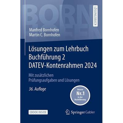 Lösungen zum Lehrbuch Buchführung 2 DATEV-Kontenrahmen 2024, Set von Manfred Bornhofen,Martin C. Bornhofen, Springer Fachmedien Wiesbaden GmbH,