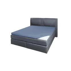 Jersey-Elastan Topperlaken   ¦ blau ¦ Maße (cm): B: 190 H: 10
