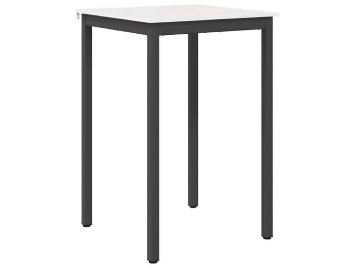 HAQWRDQSG Bartisch Weiß 70 x 70 x 105 cm Massivholz Kiefer Stehtisch Kompakter Bistro-Stehtisch für Küche und Esszimmer mit stabiler H-Balken Verstärkung und pflegeleichter Holzoberfläche.