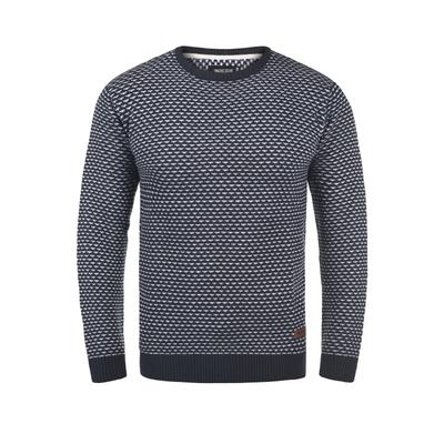 Strickfleece-Pullover INDICODE "Strickpullover IDCoppler", Herren, Gr. L, blau (navy), Obermaterial: 100% Polyacryl PAN., Pullover