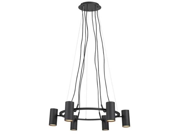 Suspension led 6xGU10 noir