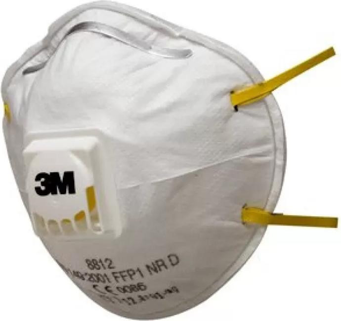 3M FFP1 Ademhalingsmaskers met Cool-Flow Ventiel 8812