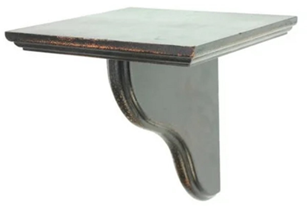 Zwarte houten console met klassiek design B/D/H: 20 x 19 x 20 cm