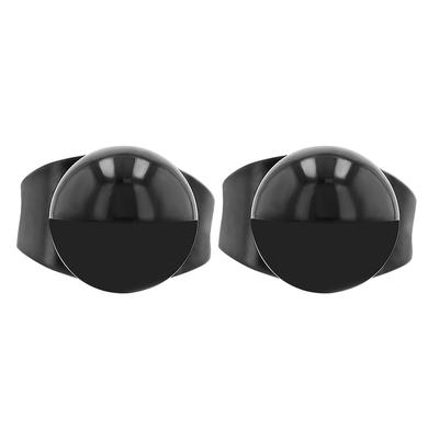 Paar Ohrstecker ADELIA´S "Ohrringe – Ohrstecker aus Edelstahl", Damen, Gr. Unisex, Edelstahl, schwarz, Ohrringe, Ein kleines Geschenk mit großer Wirkung