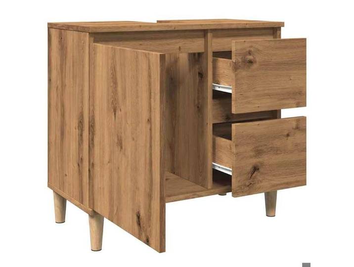 Promotion mai  * Armoire lavabo - Meuble de lavabo - chêne artisanal 65x33x60 cm EU7510857121