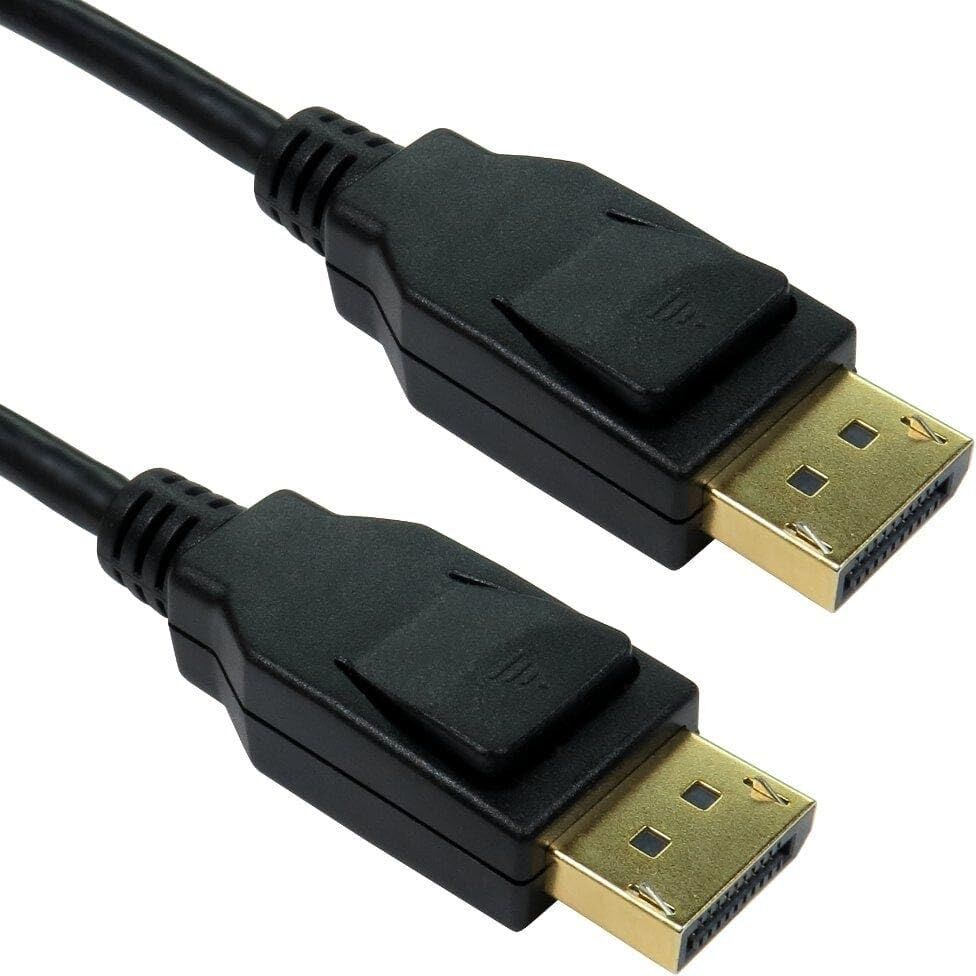 NewLink DisplayPort v1.4 HBR3 8K 60Hz 4K 120Hz MST 32.4G HDR Cable Gold 0.5m 50cm