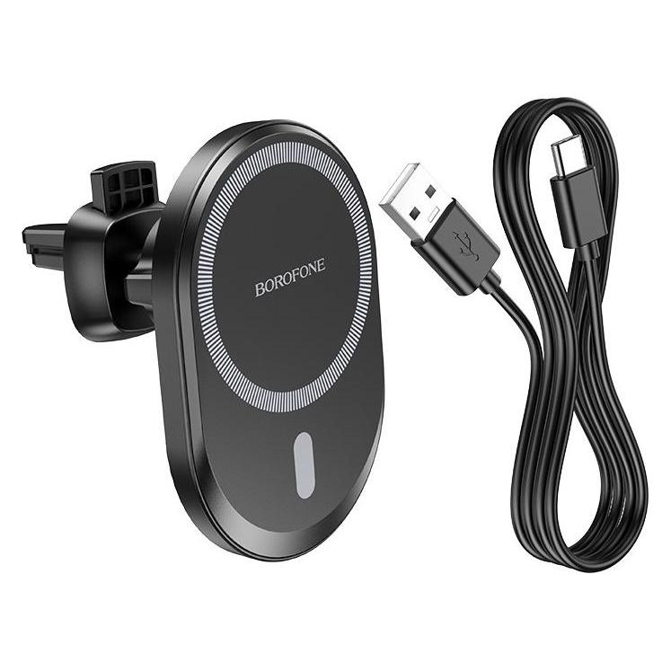 Borofone Magnetische Autohalterung inkl. Wireless Charging (6974443385052)