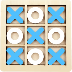 Inspire Essentials Wooden Montessori Chess Puzzle Game Educational Brain Training Toy For Kids blue