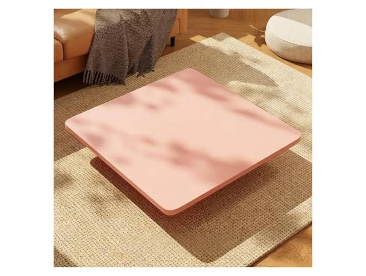 ZCXMNL Quadratische Tischplatte Aus Holz, DIY-Ersatzabdeckung for Die Küchenrenovierung, Hitze- Und Kratzfest for Restaurants/Cafés/Bürotische(E,80x80cm)