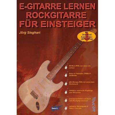 E-Gitarre lernen - Rockgitarre für Einsteiger, Taschenbuch von Jörg Sieghart, Tunesday Records, 978-3-95534-019-3