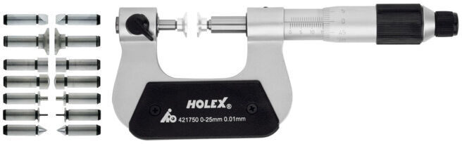 HOLEX Micromètre universel 0-25 mm (421750 0-25)