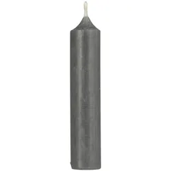 IB Laursen Rustikale Stabkerze 11 cm | Ø 2,2 cm, grau