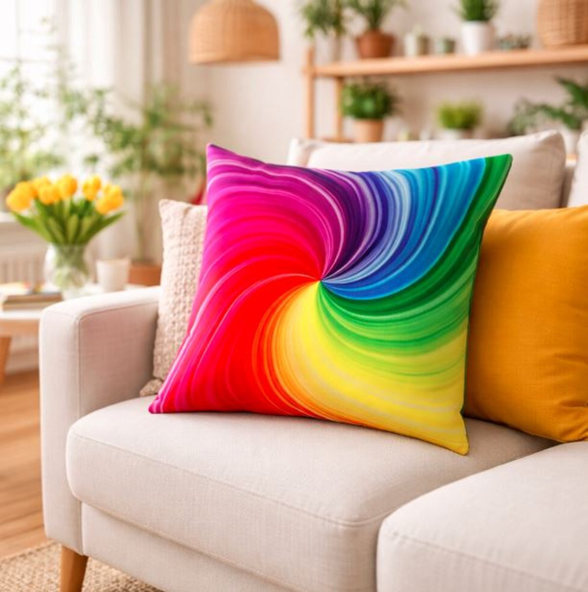 Rainbow Flow Collection Kussenhoes 45 x 45 cm