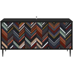 vidaXL, TV Möbel, Padonano (Geometrischer Druck) (33 x 102 x 51 cm)