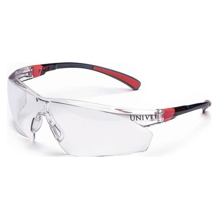 Univet Schutzbrille 506 UP EN 166, EN 170 Bügel schwarz/rot Polycarbonat (506U030900)
