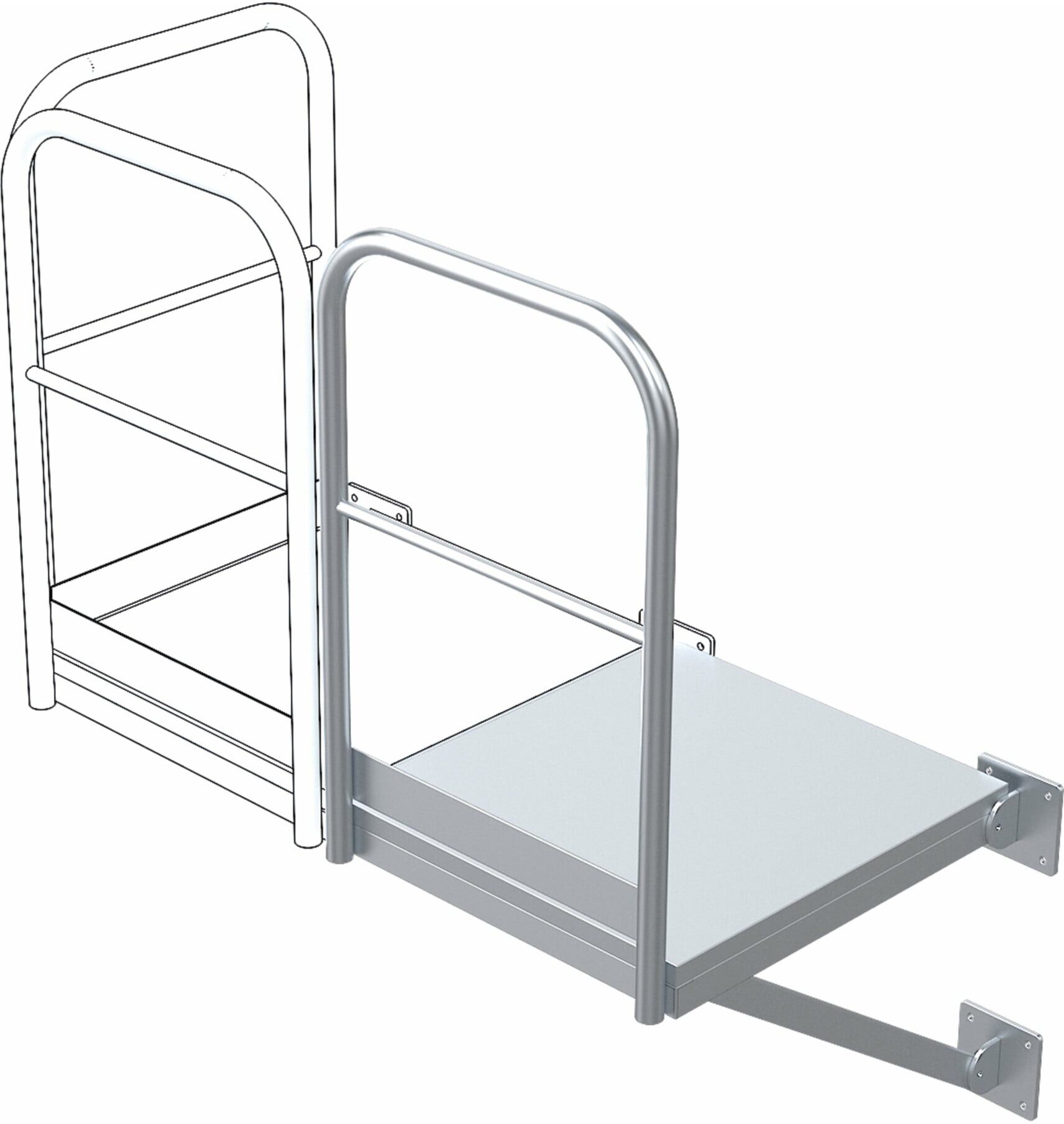 ZARGES Erweiterungspodest 500x1000 mm (43277)