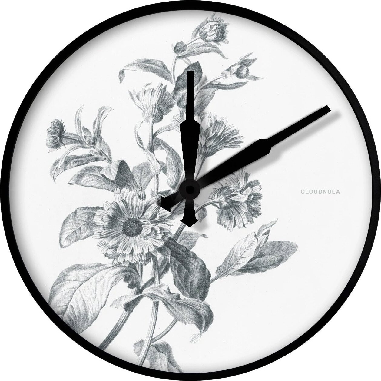 Cloudnola Wandklok Flower Pierre François Legrand Goudsbloem