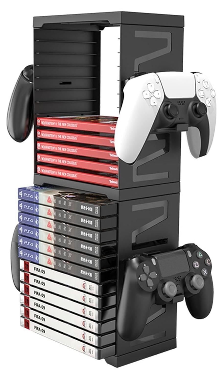 Merkloze Game Opslag Tower voor PS5 en PS4 Spellen