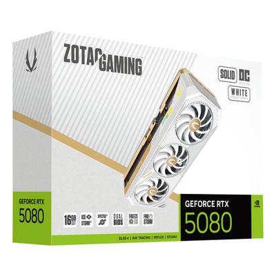 ZOTAC Grafikkarte "GAMING GeForce RTX 5080 SOLID OC", weiß (ohne farbbezeichnung), Grafikkarten