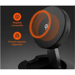 Cygnett Chargebase Qi2.0 Single Wireless Charger - Black (15 W), Wireless Charger, Schwarz