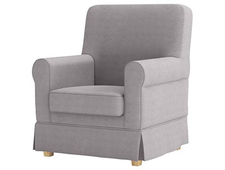 HomeTown Market Duable Ektorp Jennylund Housse de Chaise\, Remplacement\, Compatible for IKEA Jennylund Housse de Fauteuil. Housse Seulement (Polyester Lin Gris)