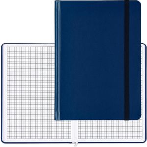 Geiger Notizbuch Easy-Book Comfort, Karton Hardcover, blau, 96 Blatt / 192 Seiten, 80 g/m², kariert, A5