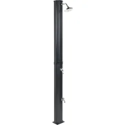 FREISTEHENDE solarbetriebene Gartendusche Schwarz Topocalma