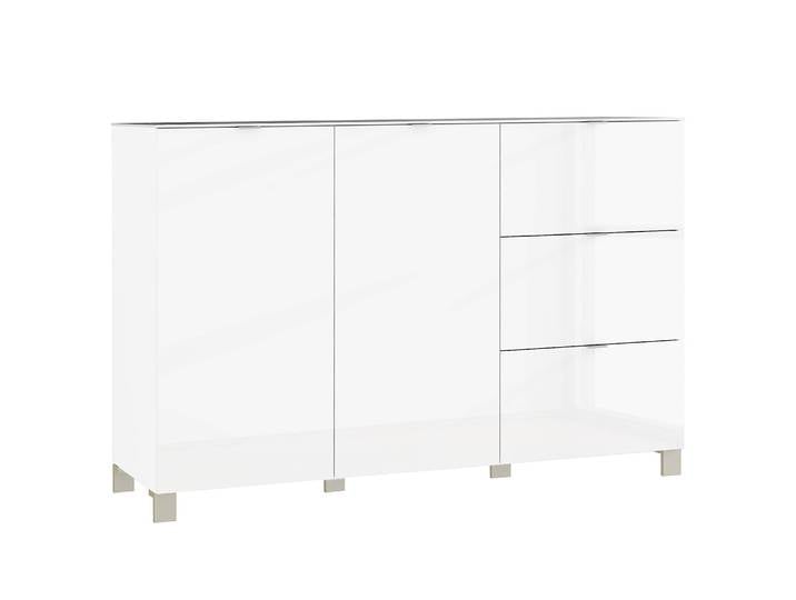 Enfilade 165 x 105 x 53cm Blanc/Blanc