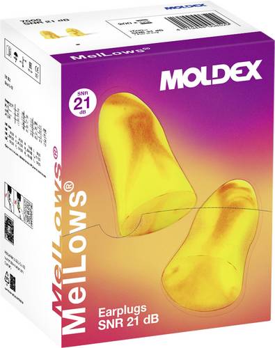 Moldex 760001 MelLows Gehörschutzstöpsel 21 dB einweg EN 352-2 200 Paar