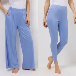 JERYMOOD HOMEWEAR Hose und Leggings Mikrofaser Rundumdehnbund uni