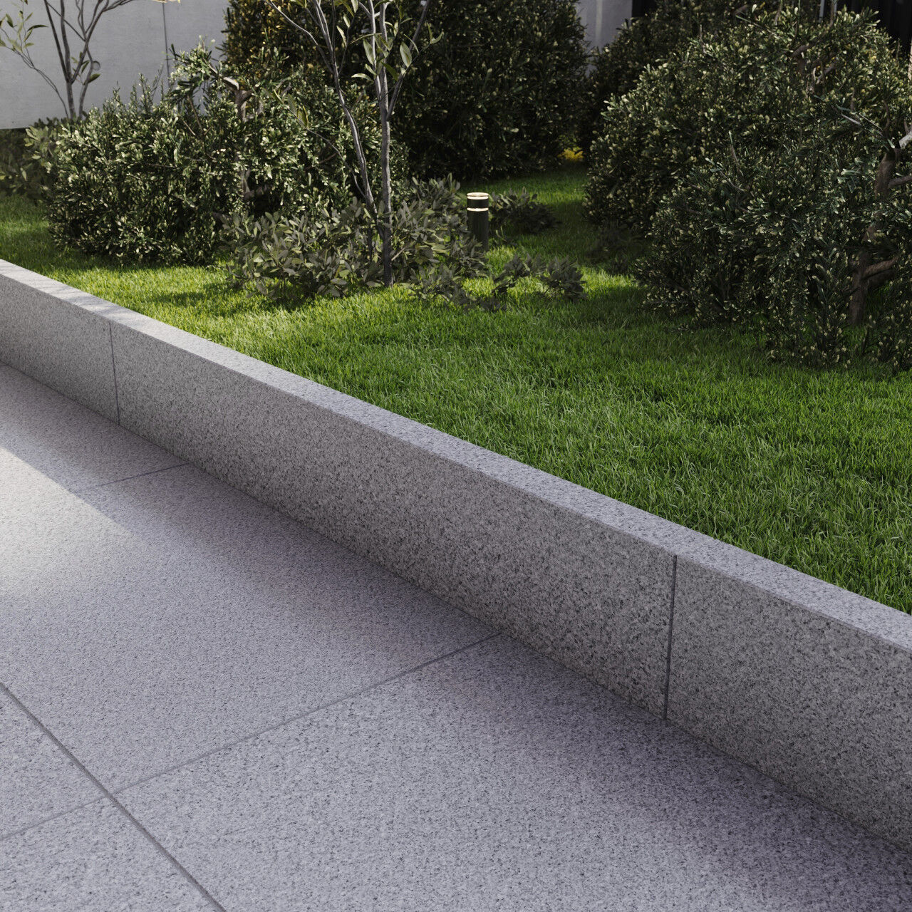 Euro Stone Kantenstein Granit 100 x 20 x 6 cm grau