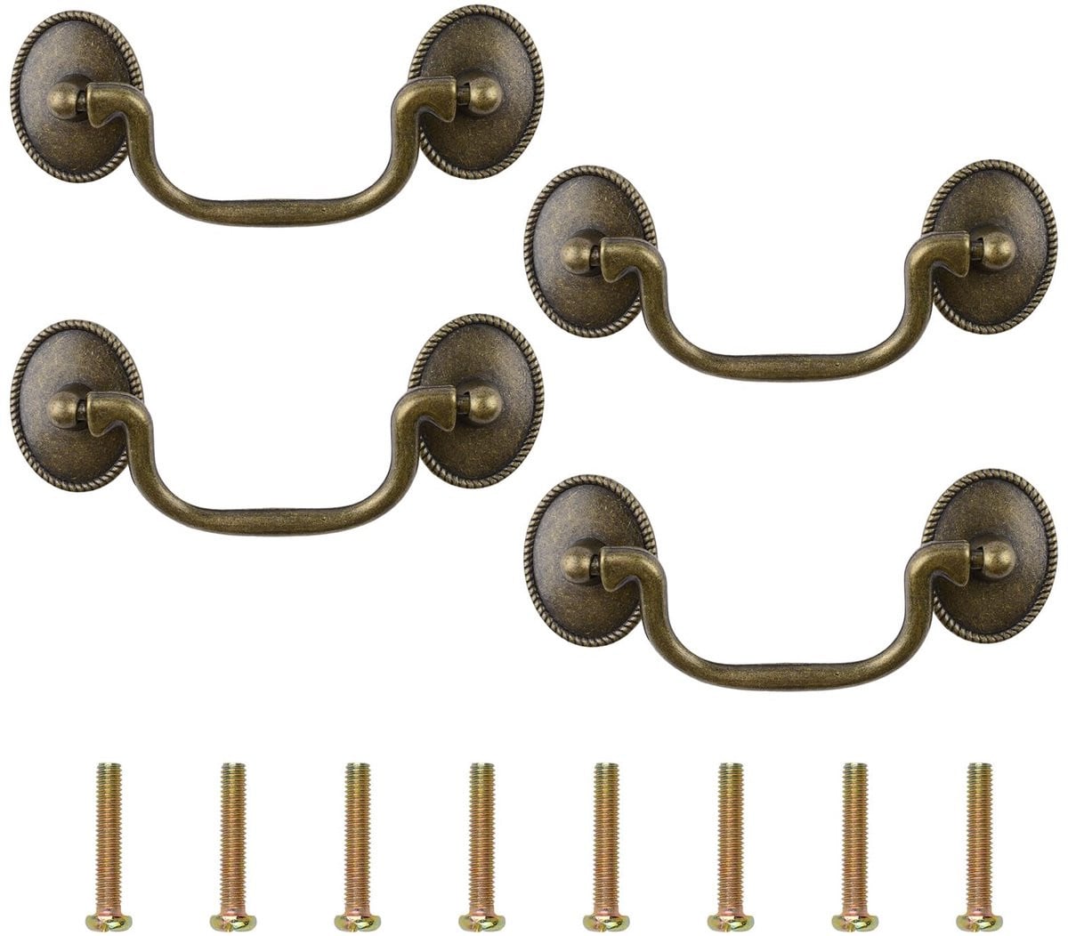 MTTproducts - Set van 4 antieke lade grepen voor meubels