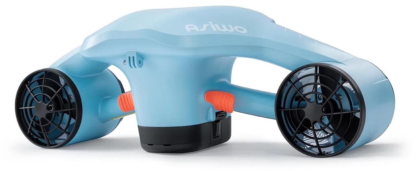 Unterwasser-Scooter - MANTA 2 - Halterung für Actionkamera - Wasserdicht bis 40 m - Zum Tauchen und Schnorcheln - Für Kinder und Erwachsene - Blau
