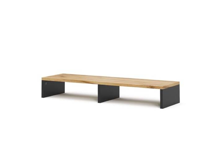 Vicco Monitorständer Tomy, Anthrazit/Goldkraft Eiche, 80 x 12 cm zur Bildschirm-Erhöhung und zur Optimierung der Arbeitsfläche