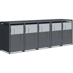 Tchibo - Mülltonnenbox - 330x80x116cm - anthrazit -